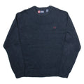 CHAPS Mens Jumper Blue Tight Knit XL
