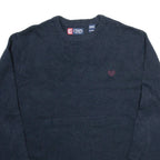 CHAPS Mens Jumper Blue Tight Knit XL