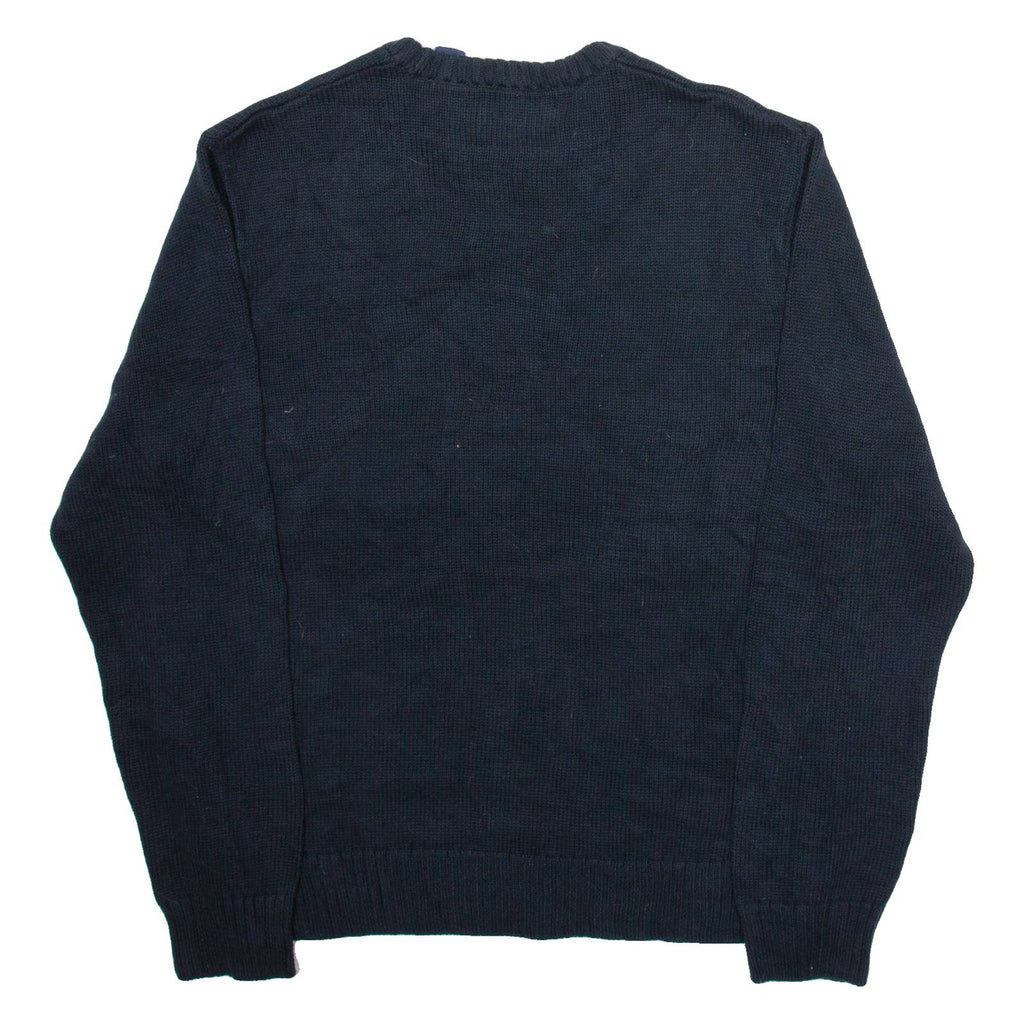 CHAPS Mens Jumper Blue Tight Knit XL