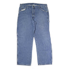 DICKIES Mens Relaxed Blue Denim Jeans W38 L30 Workwear Carpenter Pocket Zip