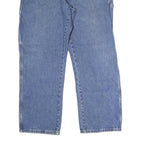 DICKIES Mens Relaxed Blue Denim Jeans W38 L30 Workwear Carpenter Pocket Zip