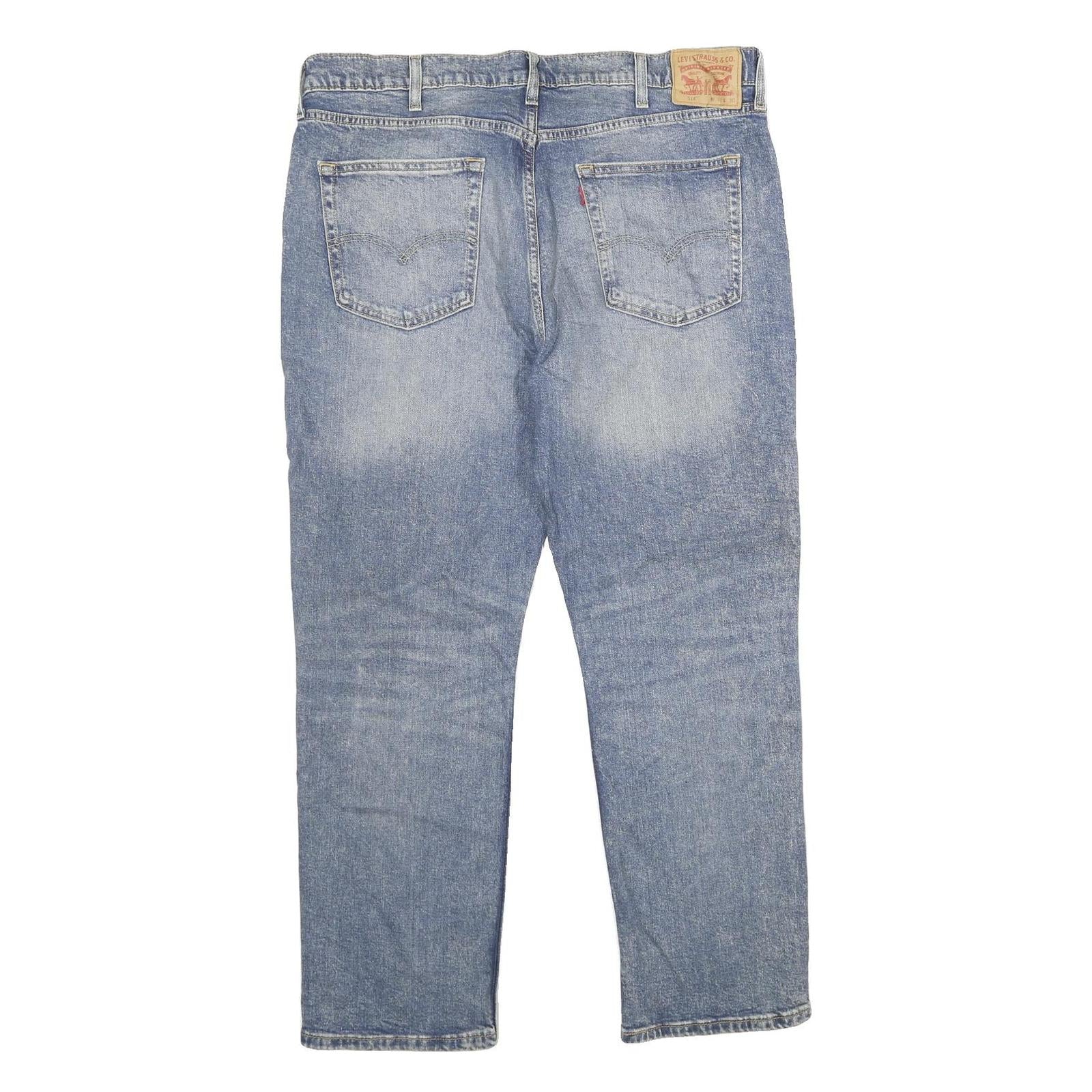 LEVI'S 514 Classic Mens Jeans Blue Regular Straight Denim Medium W40 L30
