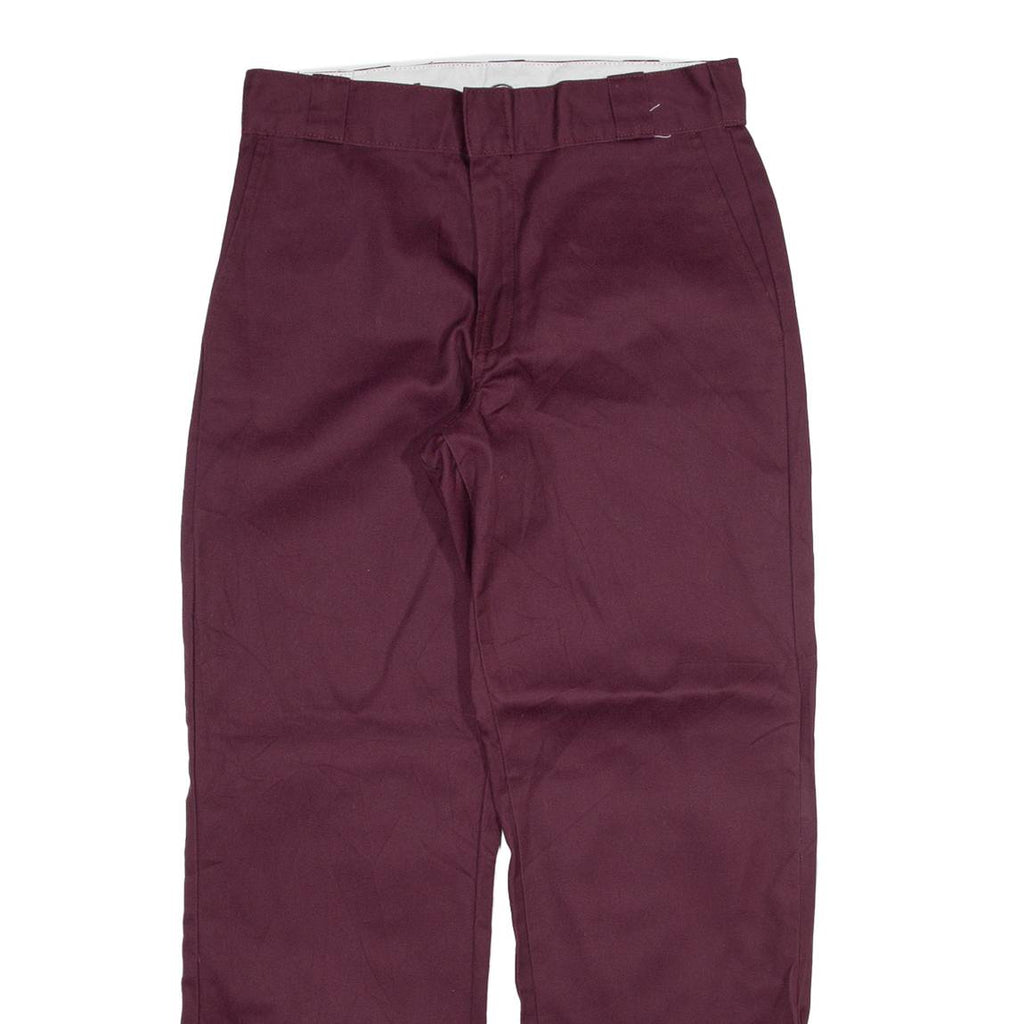 DICKIES 874 Workwear Mens Trousers Maroon Regular Straight W30 L30