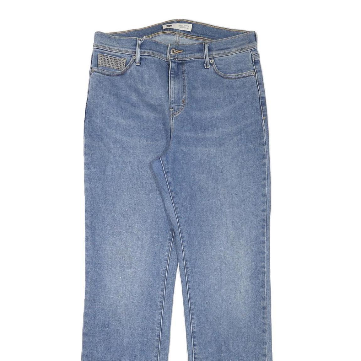 LEVI'S 512 Womens Slim Jeans Blue Denim W30 L31 Classic Cotton Blend Zip