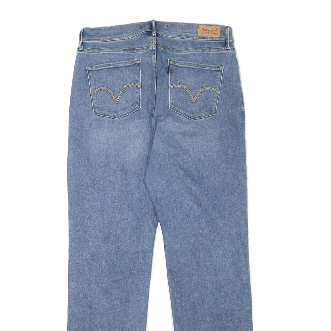 LEVI'S 512 Womens Slim Jeans Blue Denim W30 L31 Classic Cotton Blend Zip