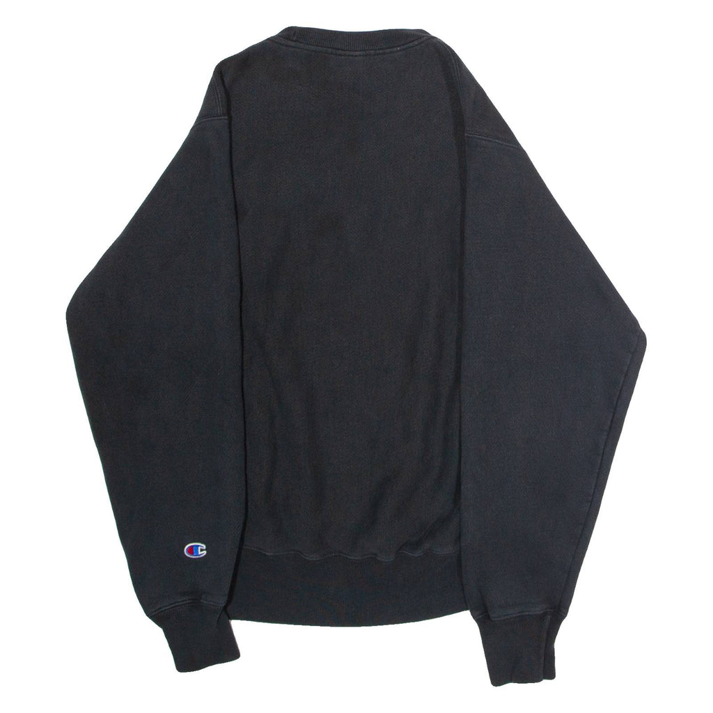 CHAMPION REVERSE WEAVE Mens Sweatshirt Black Crew Neck S