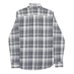 RALPH LAUREN Mens Grey & White Check Shirt S Cotton Long Sleeve Button Down