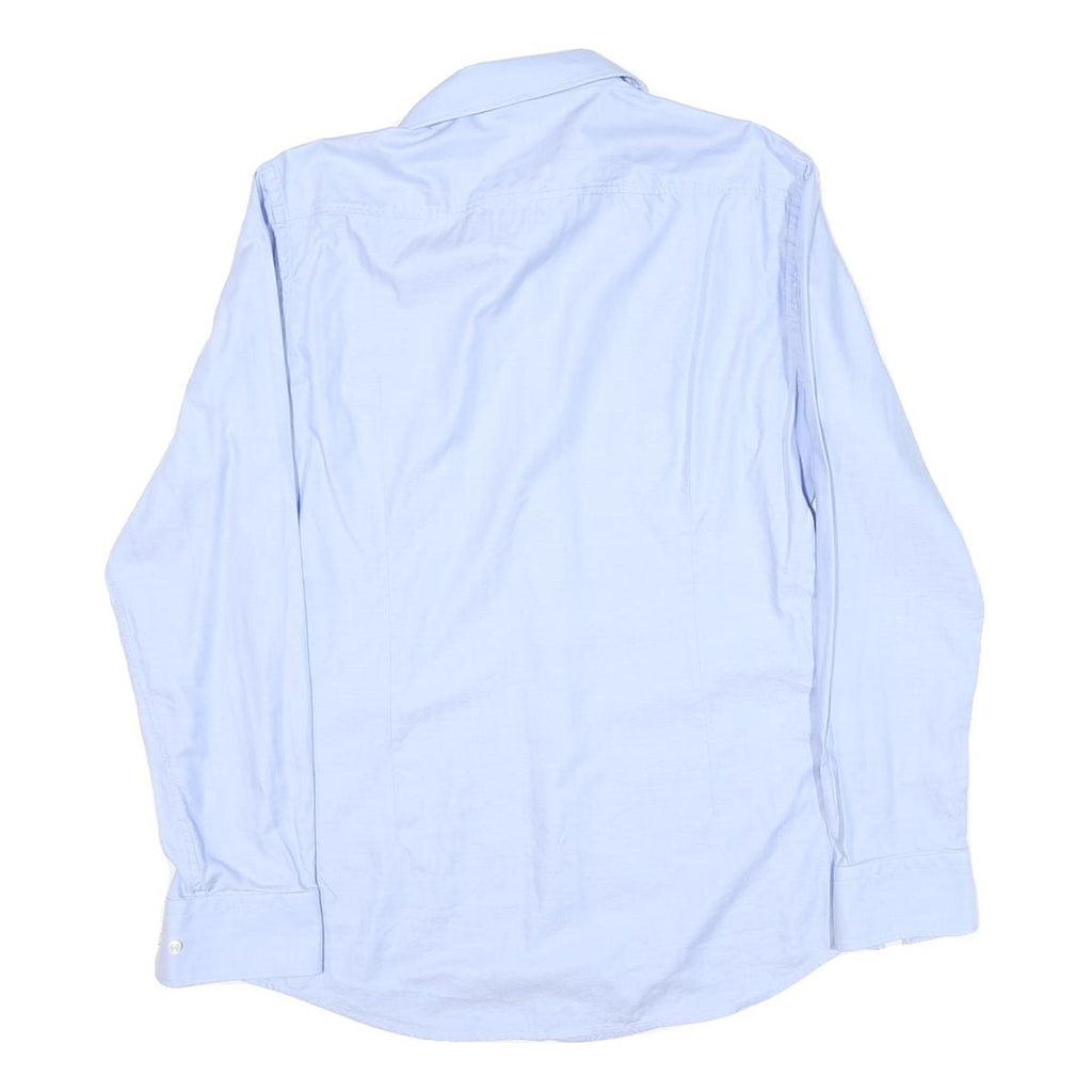 BOSS Mens Blue Shirt M Cotton Blend Classic Formal Button Down
