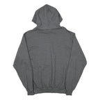 CHAMPION Mens Grey Hoodie M Cotton Blend Pullover Pocket Graphic Print