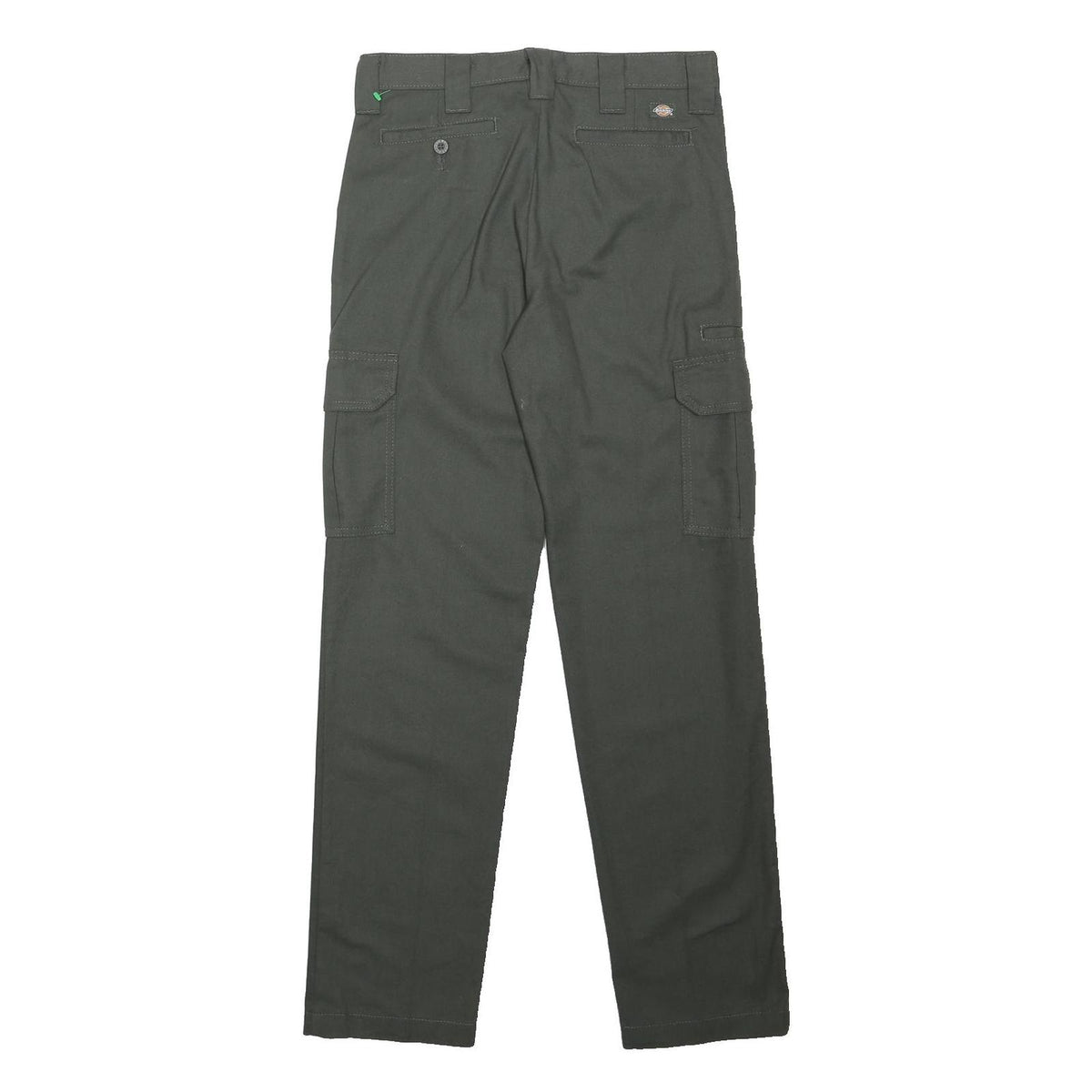DICKIES Mens Classic Green Cargo Trousers W30 L31 Workwear Zip Closure
