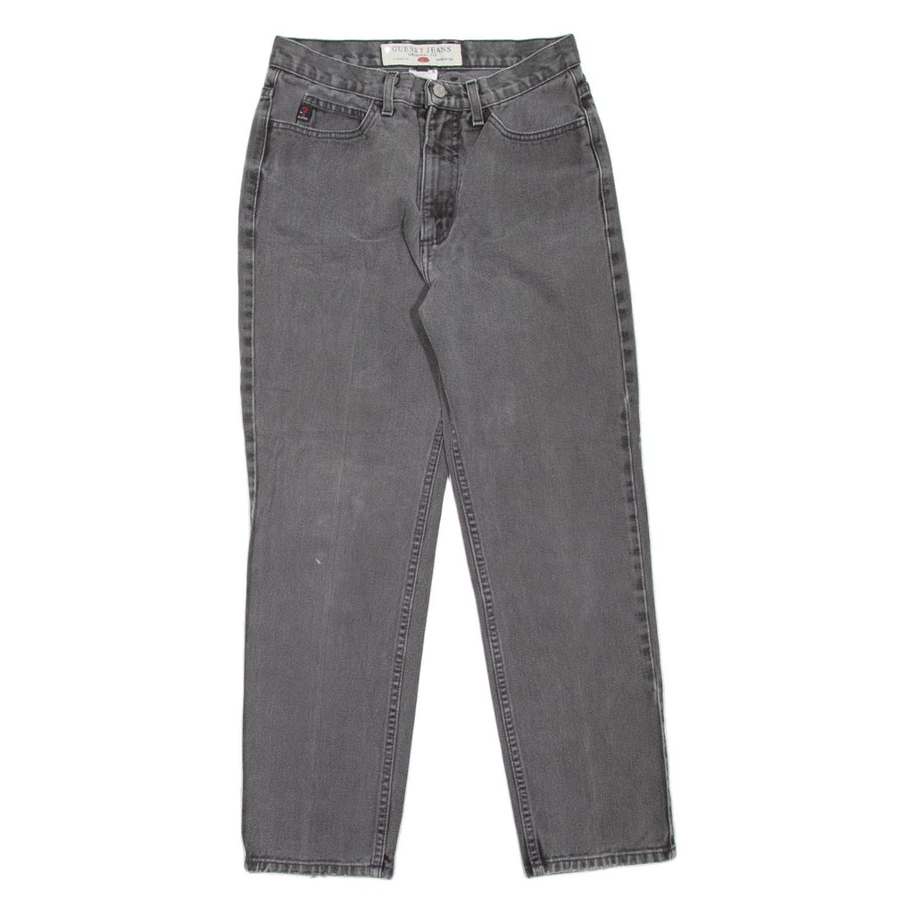 GUESS JEANS Womens Jeans Grey Regular Mom W27 L27