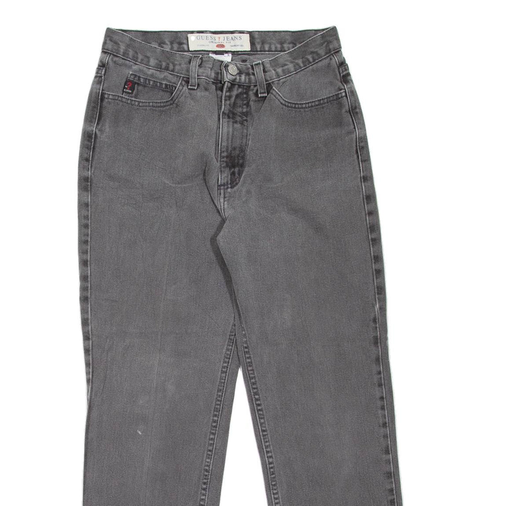 GUESS JEANS Womens Jeans Grey Regular Mom W27 L27