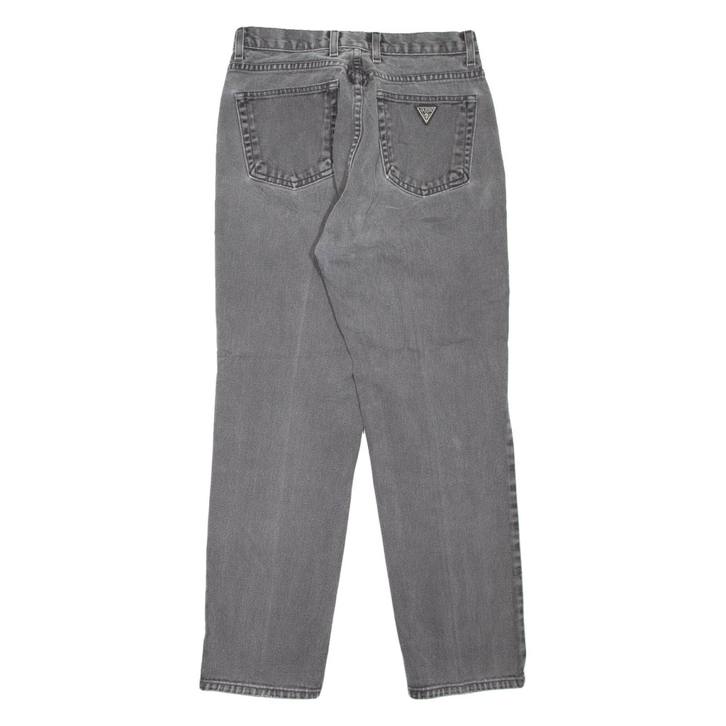 GUESS JEANS Womens Jeans Grey Regular Mom W27 L27