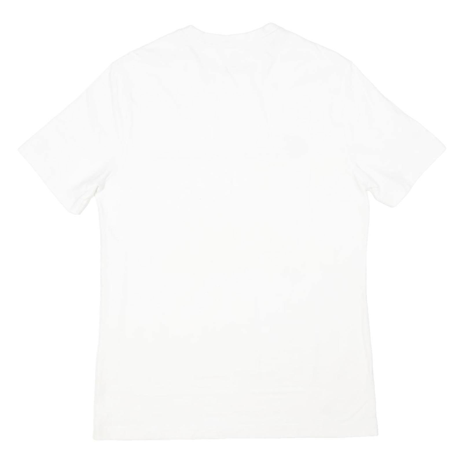 CHAMPION Mens White Graphic T-Shirt M Short Sleeve Crew Neck Cotton Blend