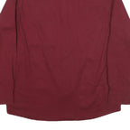 WRANGLER Mens Maroon Cotton Blend Shirt L Long Sleeve Button Front Western