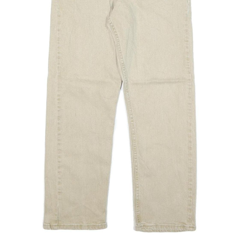 WRANGLER Mens Jeans Beige Regular Straight Denim Light W29 L27 Classic Style