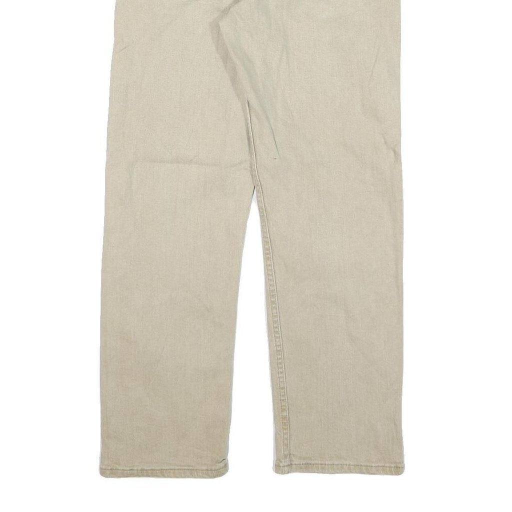 WRANGLER Mens Jeans Beige Regular Straight Denim Light W29 L27 Classic Style