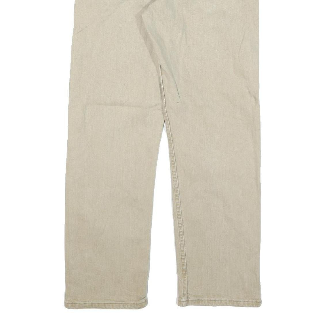 WRANGLER Mens Jeans Beige Regular Straight Denim Light W29 L27 Classic Style