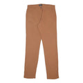 EMPORIO ARMANI Womens Acetate Brown Slim Trousers W32 L34 Classic Zip Stylish