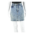 TIME Womens Straight Skirt Blue Short 90s Denim S