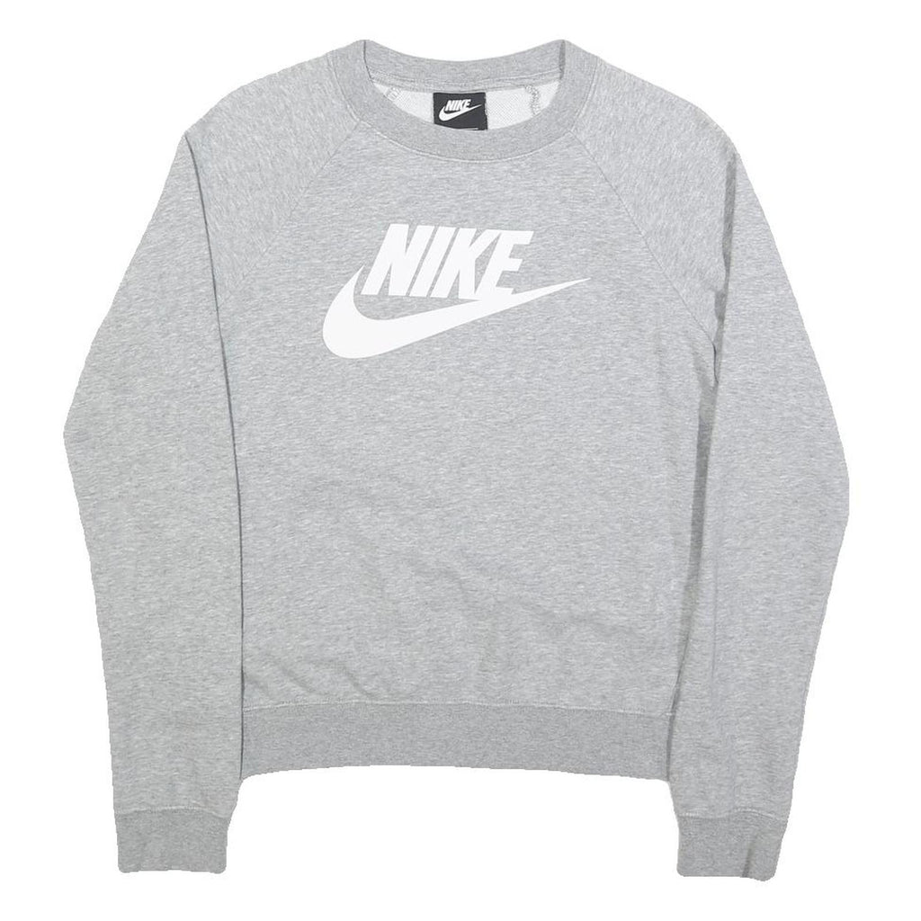NIKE Mens Grey Crew Neck Sweatshirt XS Cotton Blend Sports Casual