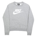NIKE Mens Grey Crew Neck Sweatshirt XS Cotton Blend Sports Casual