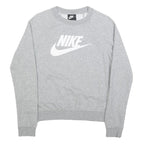 NIKE Mens Grey Crew Neck Sweatshirt XS Cotton Blend Sports Casual