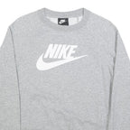 NIKE Mens Grey Crew Neck Sweatshirt XS Cotton Blend Sports Casual