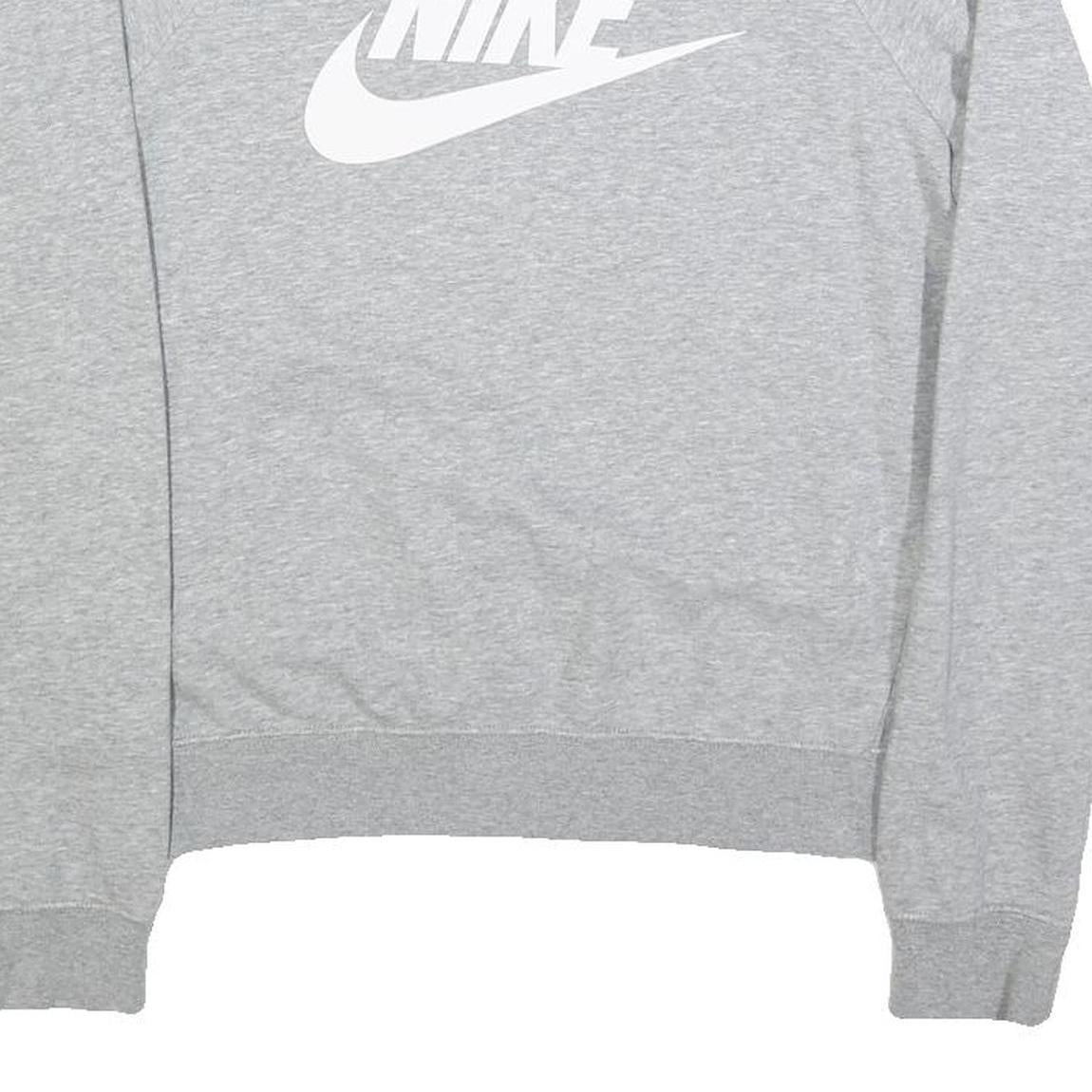 NIKE Mens Grey Crew Neck Sweatshirt XS Cotton Blend Sports Casual