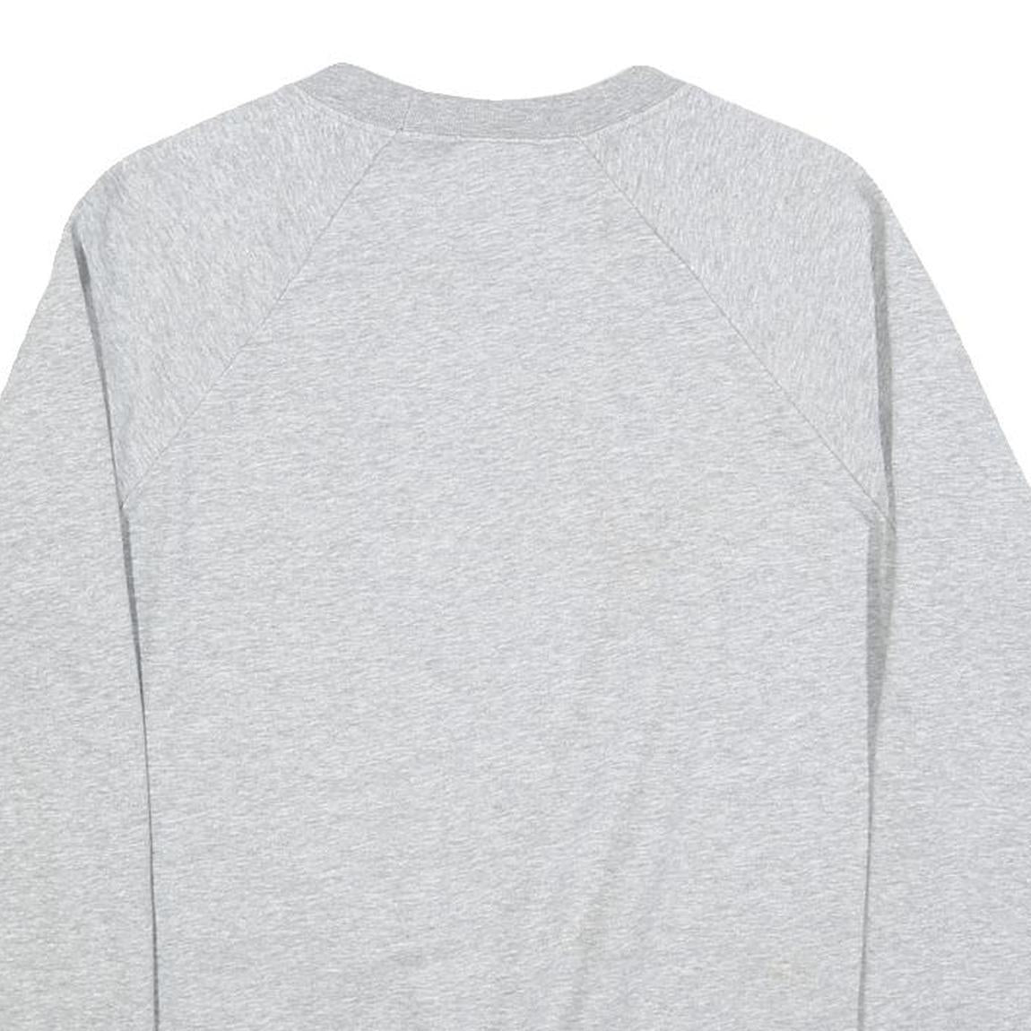 NIKE Mens Grey Crew Neck Sweatshirt XS Cotton Blend Sports Casual