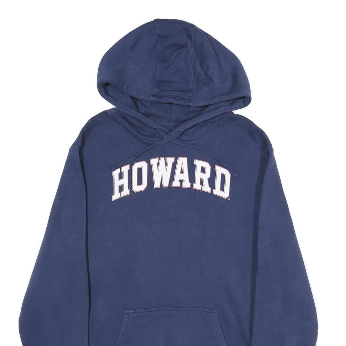 FANATICS Mens Navy Blue Hoodie L Howard Printed Cotton Pullover Sweatshirt