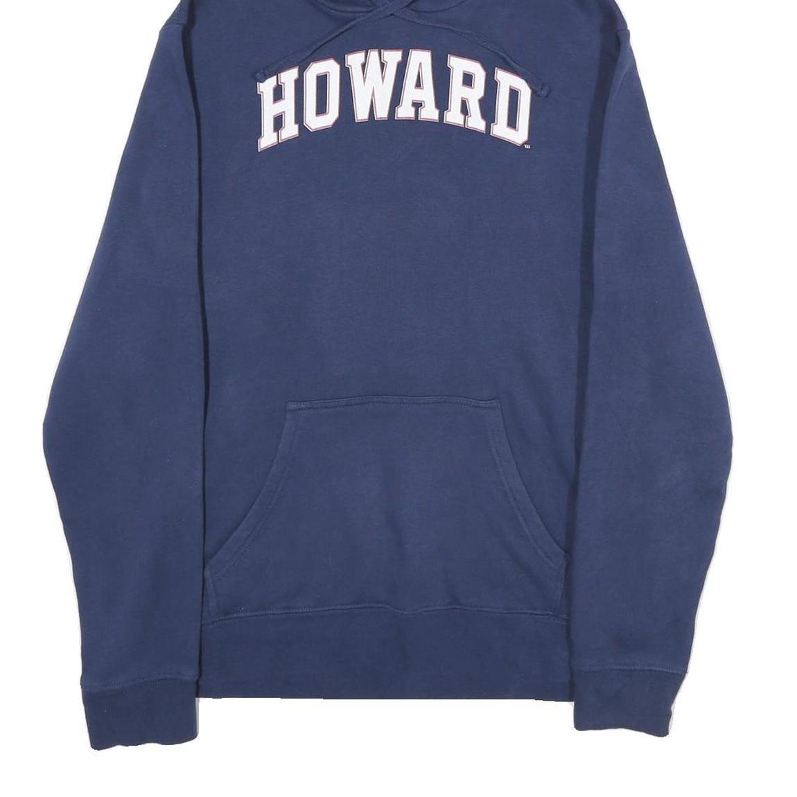 FANATICS Mens Navy Blue Hoodie L Howard Printed Cotton Pullover Sweatshirt