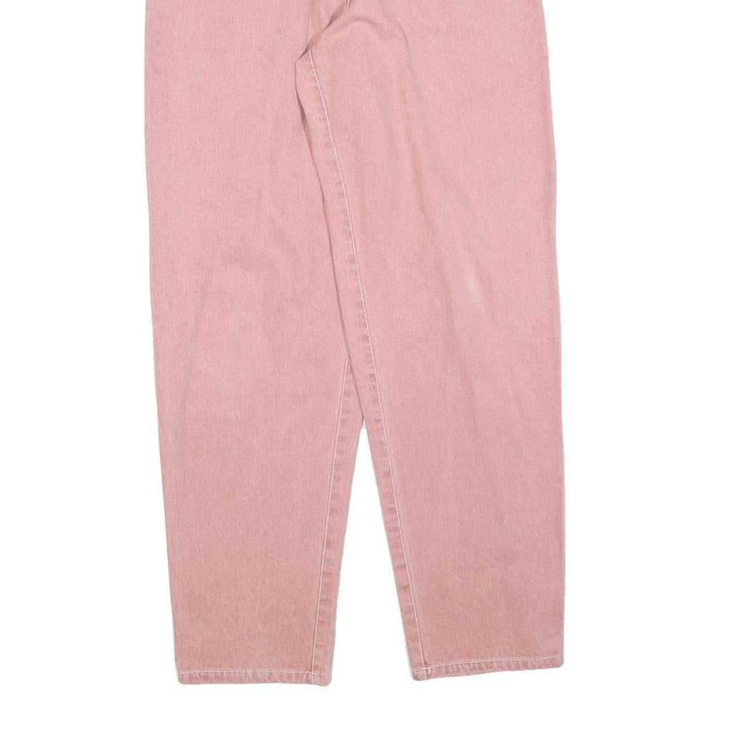 ACKERMANN Womens Pink Regular Fit Straight Denim Jeans Cotton W30 L32 Casual