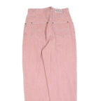 ACKERMANN Womens Pink Regular Fit Straight Denim Jeans Cotton W30 L32 Casual