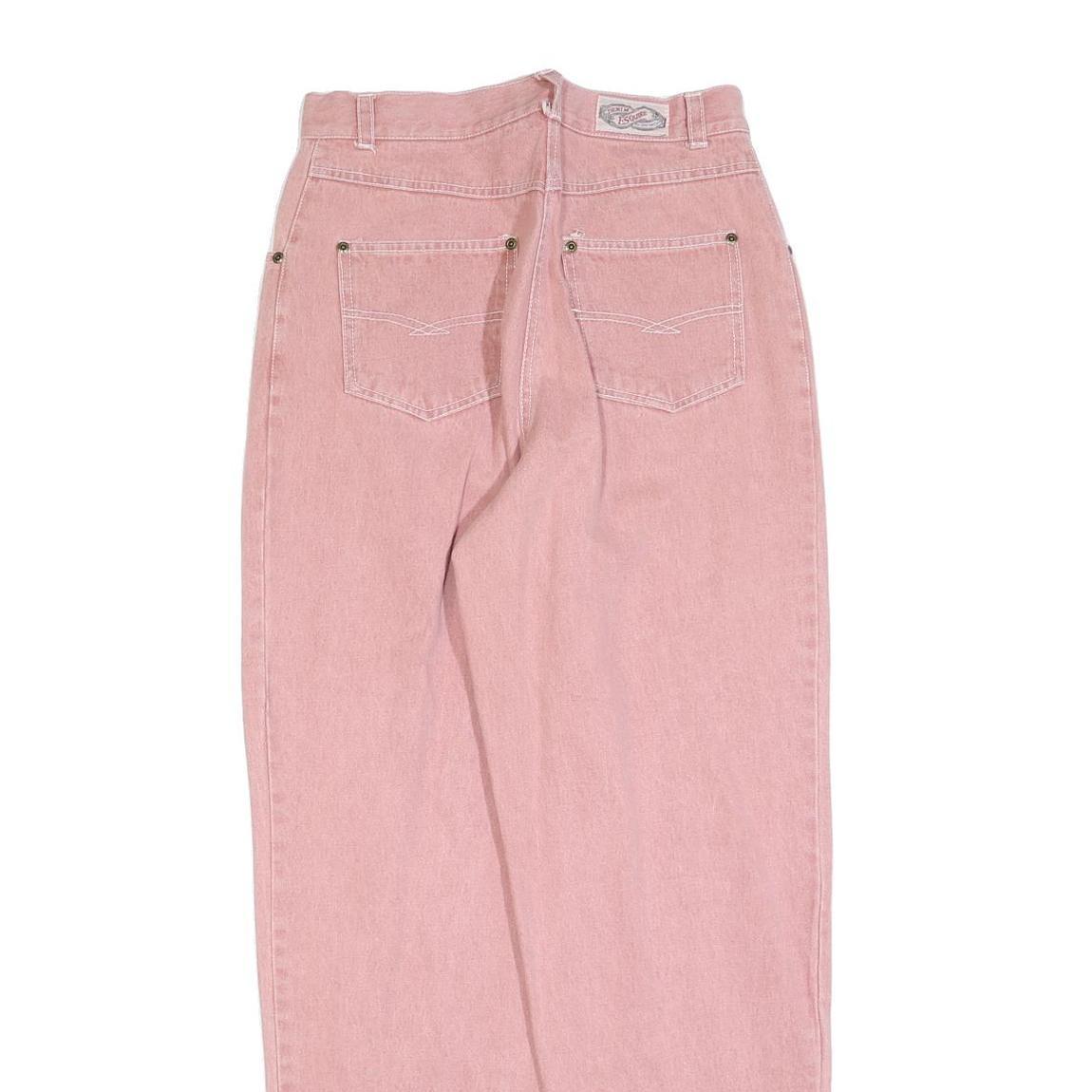 ACKERMANN Womens Pink Regular Fit Straight Denim Jeans Cotton W30 L32 Casual