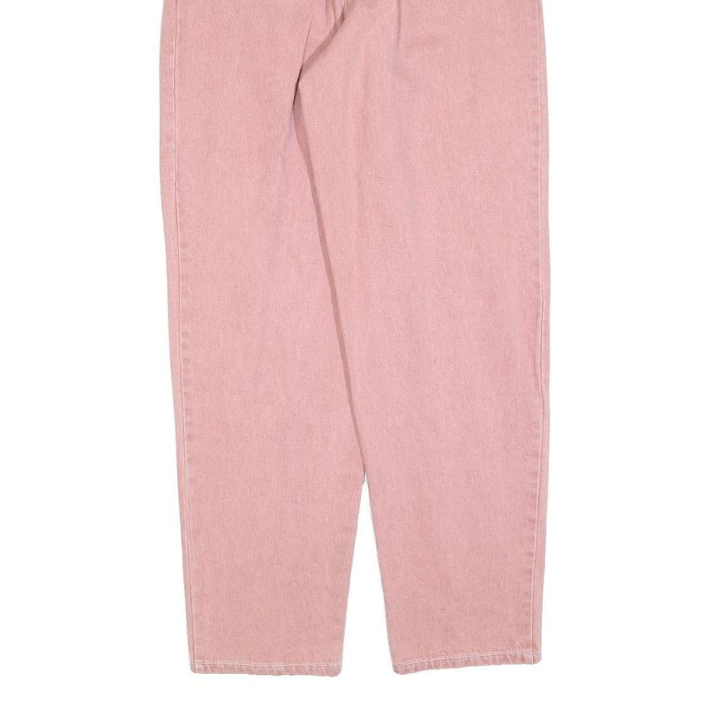 ACKERMANN Womens Pink Regular Fit Straight Denim Jeans Cotton W30 L32 Casual