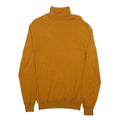 MOSS Mens Mustard Plain Roll Neck Basic Knit Jumper M Wool Blend Soft
