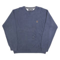 TOMMY HILFIGER Mens Blue Plain Jumper Crew Neck Basic Knit Pullover XL Cotton