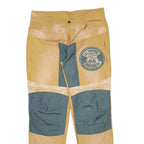 Mens Cotton Blend Regular Fit Straight Leg Trousers W36 L33 Route 66 Patchwork