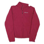 BERGHAUS Womens Red Plain Pullover Plain Crew Neck Basic Knit XS Outdoor Thermal