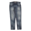 GUESS Mens Regular Fit Blue Denim Jeans W31 L31 Classic Zip Cotton Blend