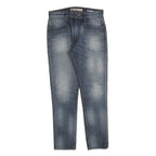 GUESS Mens Regular Fit Blue Denim Jeans W31 L31 Classic Zip Cotton Blend