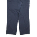 DICKIES Mens Cotton Navy Regular Straight Trousers W34 L31 Workwear Zip