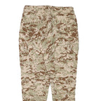 Womens Cotton Blend Beige Digital Camouflage Relaxed Cargo Trousers W30 L30