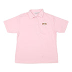 BOARDWALK Womens Pink Short Sleeve Plain 2XL Cotton Blend Polo Shirt Make A Wish