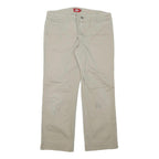 DICKIES Womens Regular Fit Beige Cotton Blend Trousers W30 L25 Casual Workwear