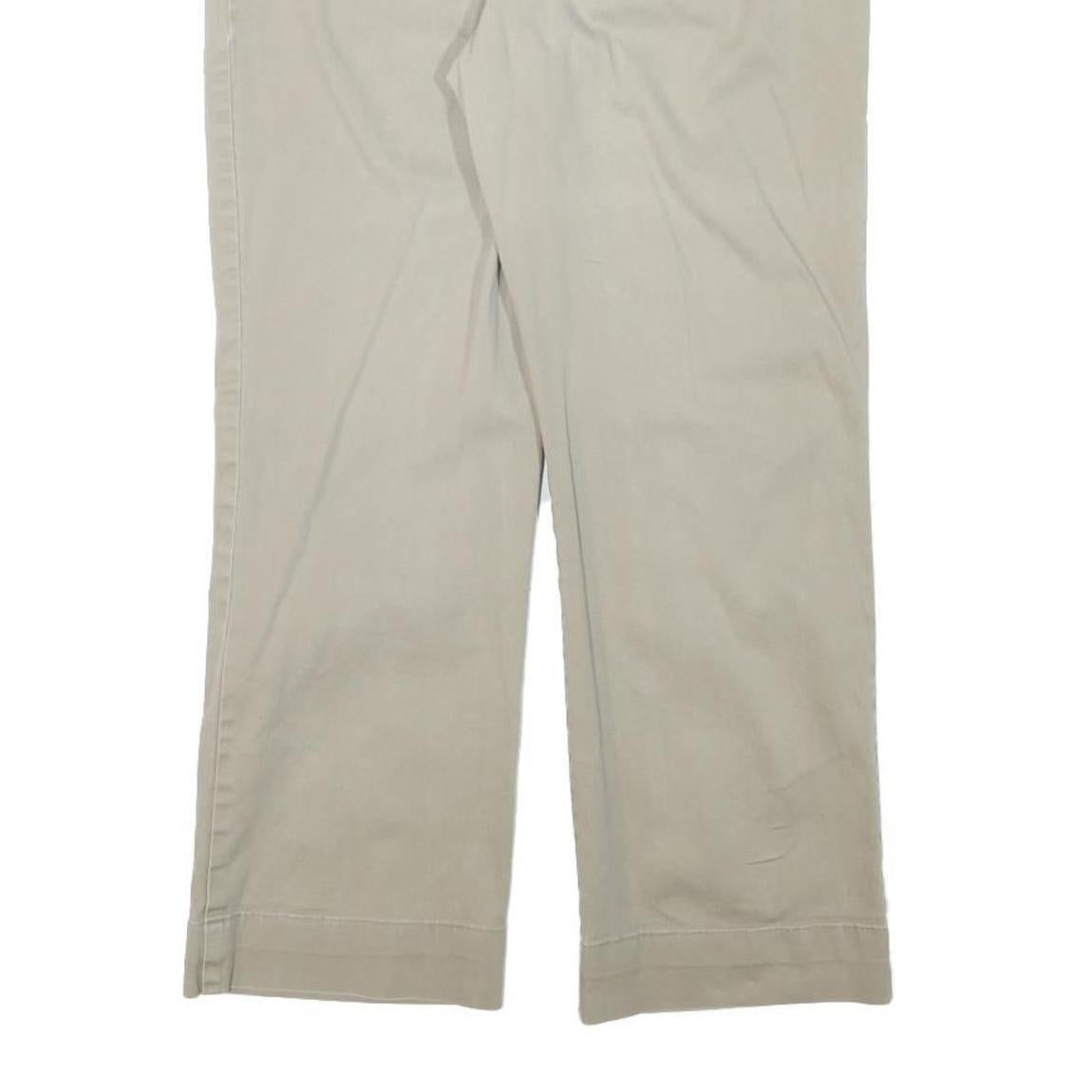 DICKIES Womens Regular Fit Beige Cotton Blend Trousers W30 L25 Casual Workwear