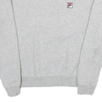 FILA Womens Grey Crew Neck Sweatshirt M Casual Cotton Blend Pullover