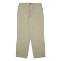 DICKIES Mens Cotton Blend Beige Regular Straight Trousers W34 L30 Classic