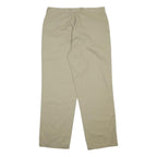 DICKIES Mens Cotton Blend Beige Regular Straight Trousers W34 L30 Classic